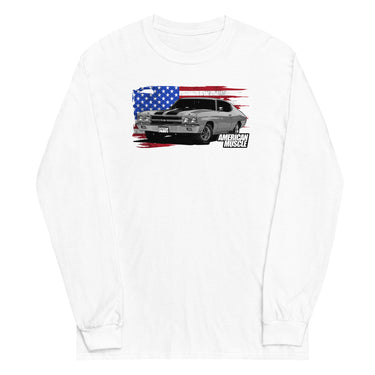 1970 Chevelle Long Sleeve Shirt in white